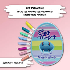 Self-contained Eggmazing system keeps decorating tidy and fun