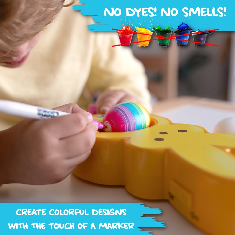 No-mess, self-contained design keeps decorating tidy and enjoyable.