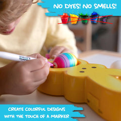 No-mess, self-contained design keeps decorating tidy and enjoyable.