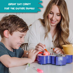 Eggmazing keeps decorating contained in a no-mess, self-contained design.