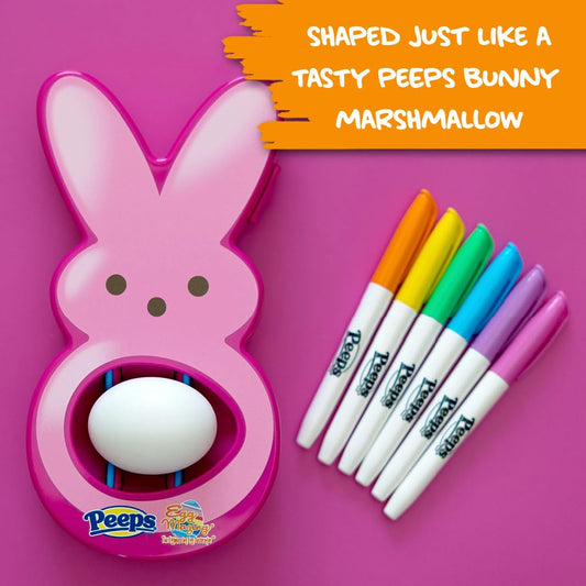 Eggmazing pink marker pack highlights vivid color options for quick, non-toxic decorating.