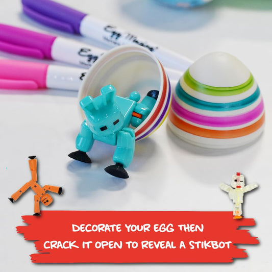 EggMazing StikBot egg collectible figure six-pack for mix-and-match storytelling.