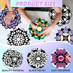 EggSun fuzzy velvet coloring posters offer mess-free art