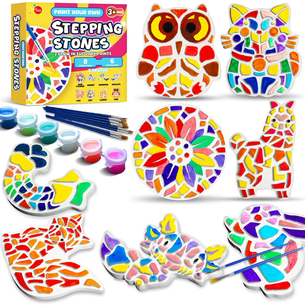 EggSun sunflower stepping stone design for outdoor garden display and kids' crafts