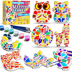 EggSun sunflower stepping stone design for outdoor garden display and kids' crafts