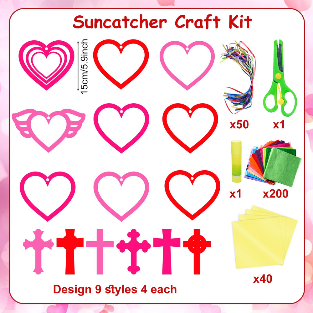 EggSun religious heart suncatchers kit adds warm stained-glass charm to classrooms