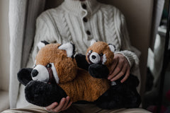 EH Exceptional Home red panda cub plush for gentle decorative accents.