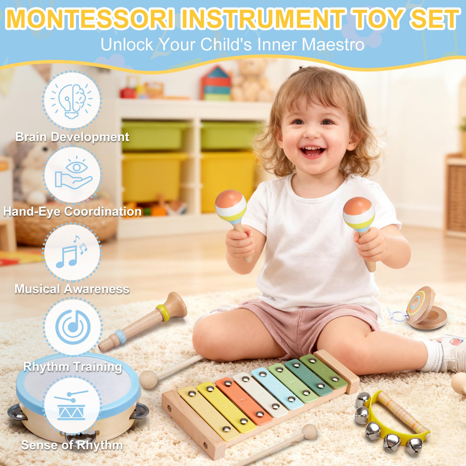 Ehome triangle image highlights precise tone development through small-object percussion.
