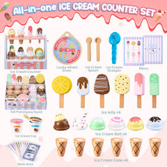 Ehome six ice pops add variety to kids' shop pretend play.