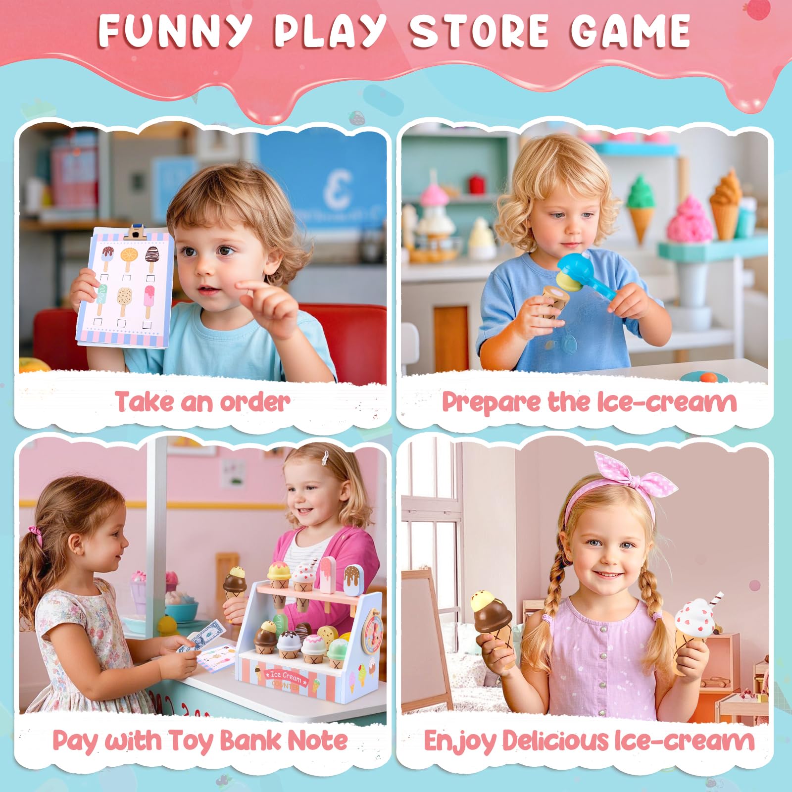 Ehome toppings tray for customizable dessert creations during play.