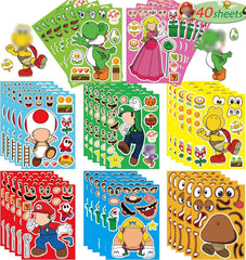 EHQEHQ make-a-face stickers on a laptop, playful design for kids