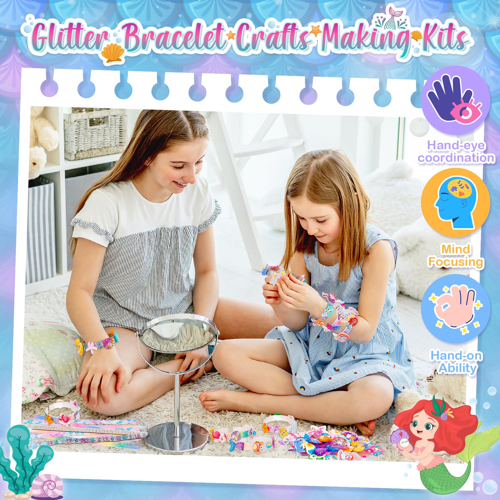 Double-sided adhesive dots from Eichhoo kit for easy, mess-free assembly