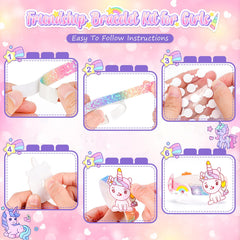Young creators crafting with Eichhoo friendship bracelet kit