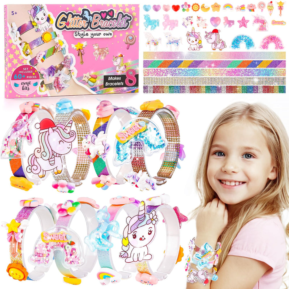 Eichhoo friendship bracelet kit with unicorn charms for creative play