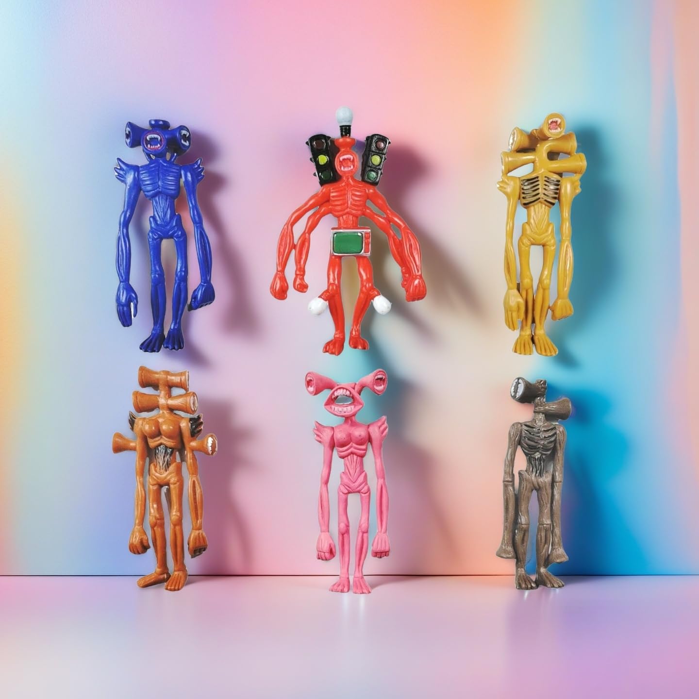 EICHIMEOW Siren Head figure, 4.72 inches tall for shelf display.