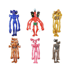 EICHIMEOW Siren Head 6-piece toy set ready for imaginative play.