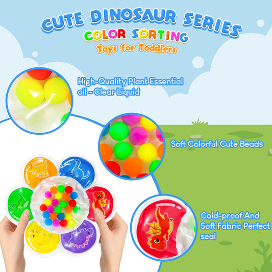 EIiovcnya soft beads color match encourages tactile engagement and precise handling