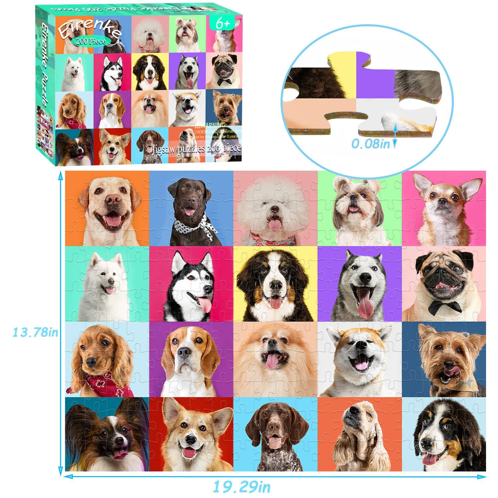 Eirenke dog puzzle colorful-scene provides bright, engaging entertainment.