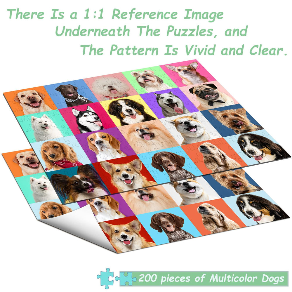 Eirenke dog puzzle thick-cardboard ensures durable, long-lasting pieces.