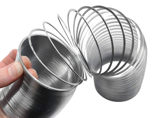 EISCO Wave Form Helix Spring extended to 3 meters for demos