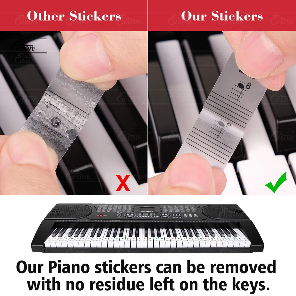 Vivid multi-color design helps focus and memorize notes during practice.
