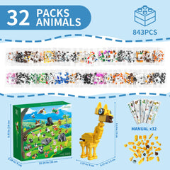 EITOLNR 32-pack assembly play boosts easy-to-follow steps for kids.