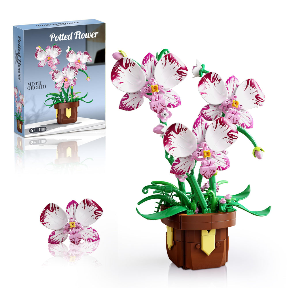 EITOLNR Orchid bloom purple petals close-up for realistic home decor.