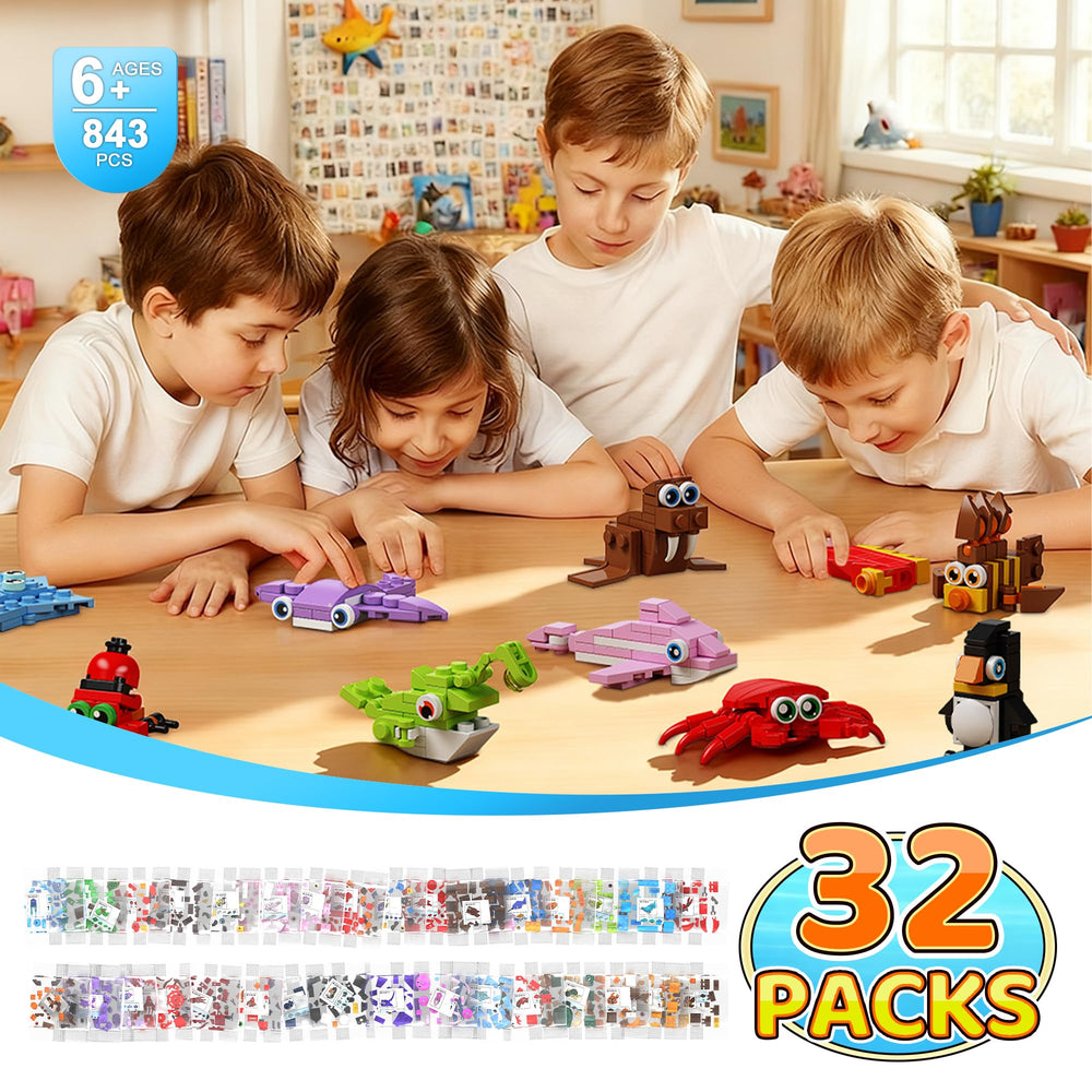 EITOLNR seahorse mini blocks promote fine motor skills during building fun.