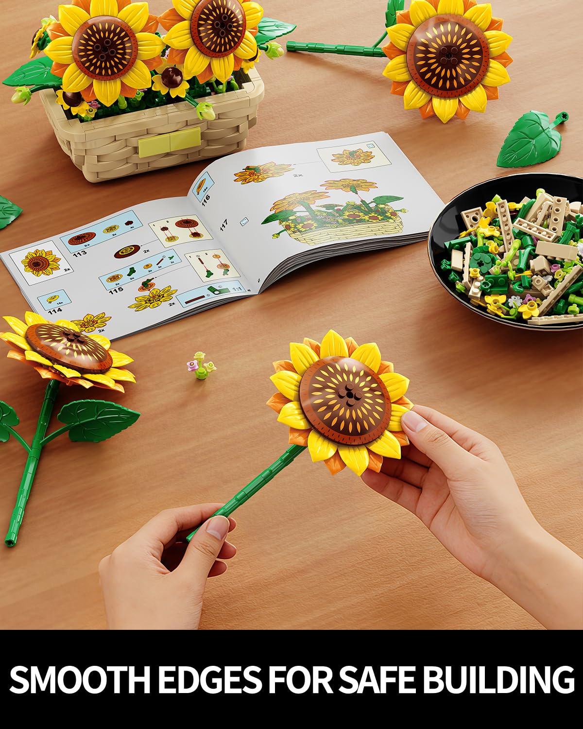 EITOLNR gift box packaging makes this sunflower set a thoughtful present.