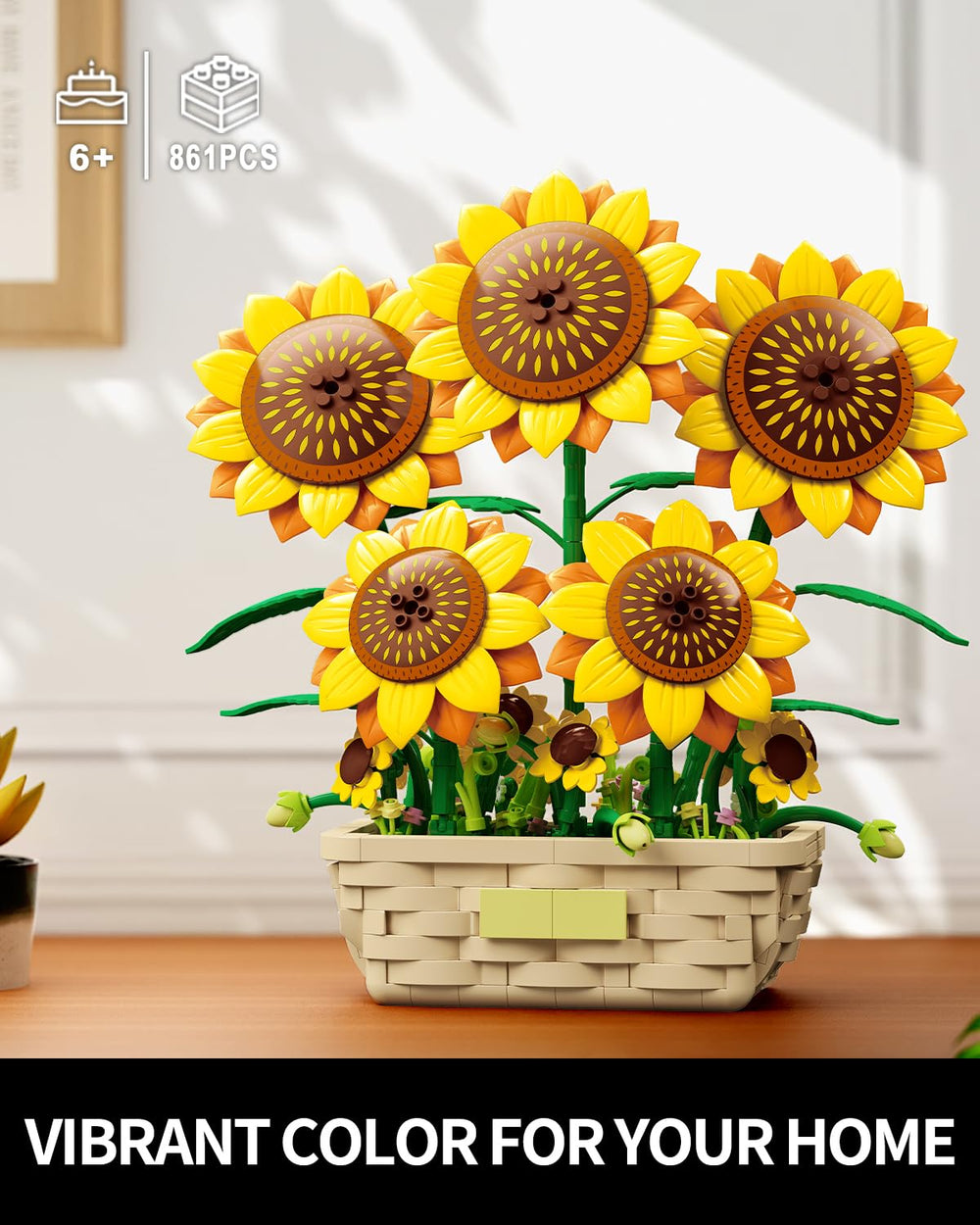 EITOLNR sunflower rotatable blooms enable customizable arrangements for home or office decor.