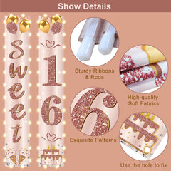 Eiurteao LED birthday banner adds stylish, reusable decor.