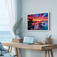 EIYRURU ocean sunset image inspires serenity during your puzzle ritual.