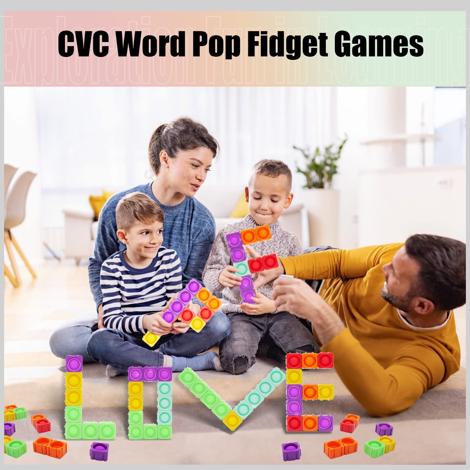Ejanmilar blocks used for CVC word spelling with phonics gameplay.