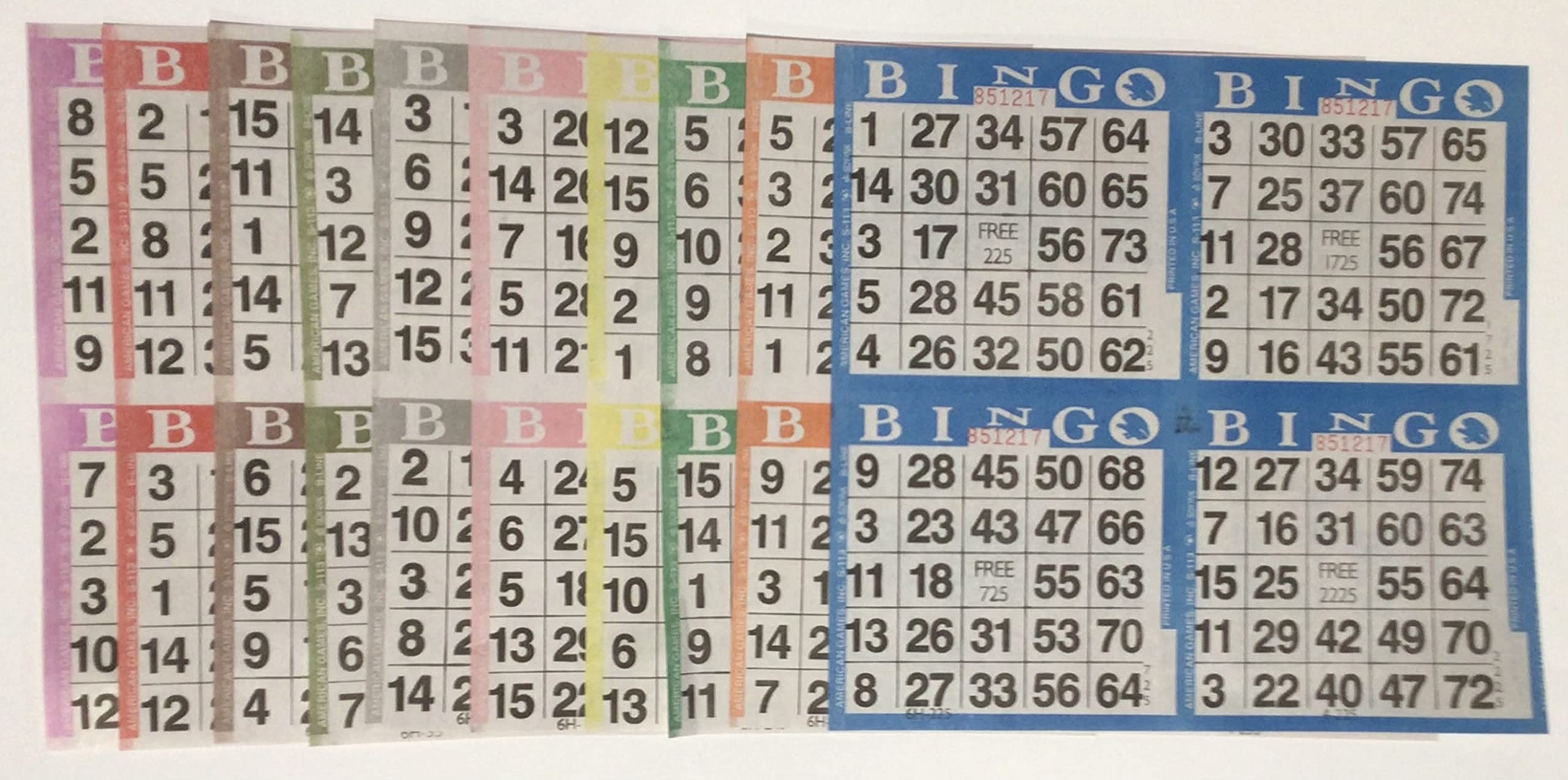 EJFOIEJ bingo paper 8-inch square disposable sheets for easy, mess-free games at parties.