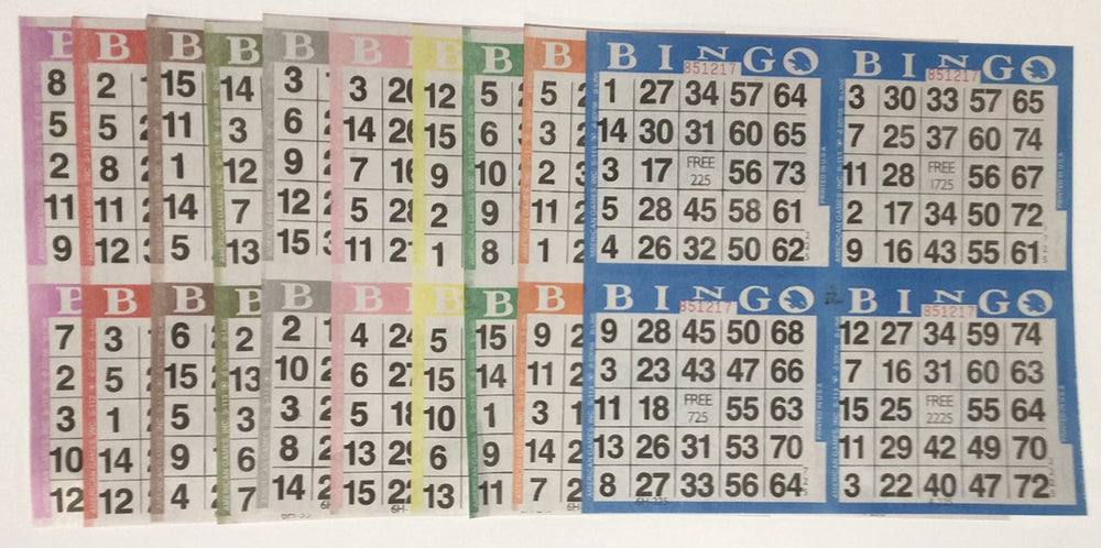 EJFOIEJ bingo paper 8-inch square disposable sheets for easy, mess-free games at parties.