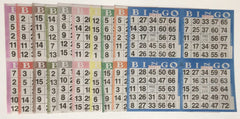 EJFOIEJ bingo paper 8-inch square disposable sheets for easy, mess-free games at parties.