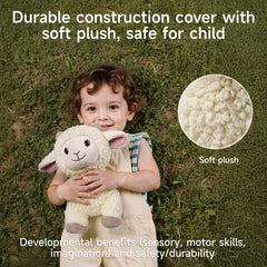 eJog Pup soft odorless plush fabric close-up showing gentle materials.