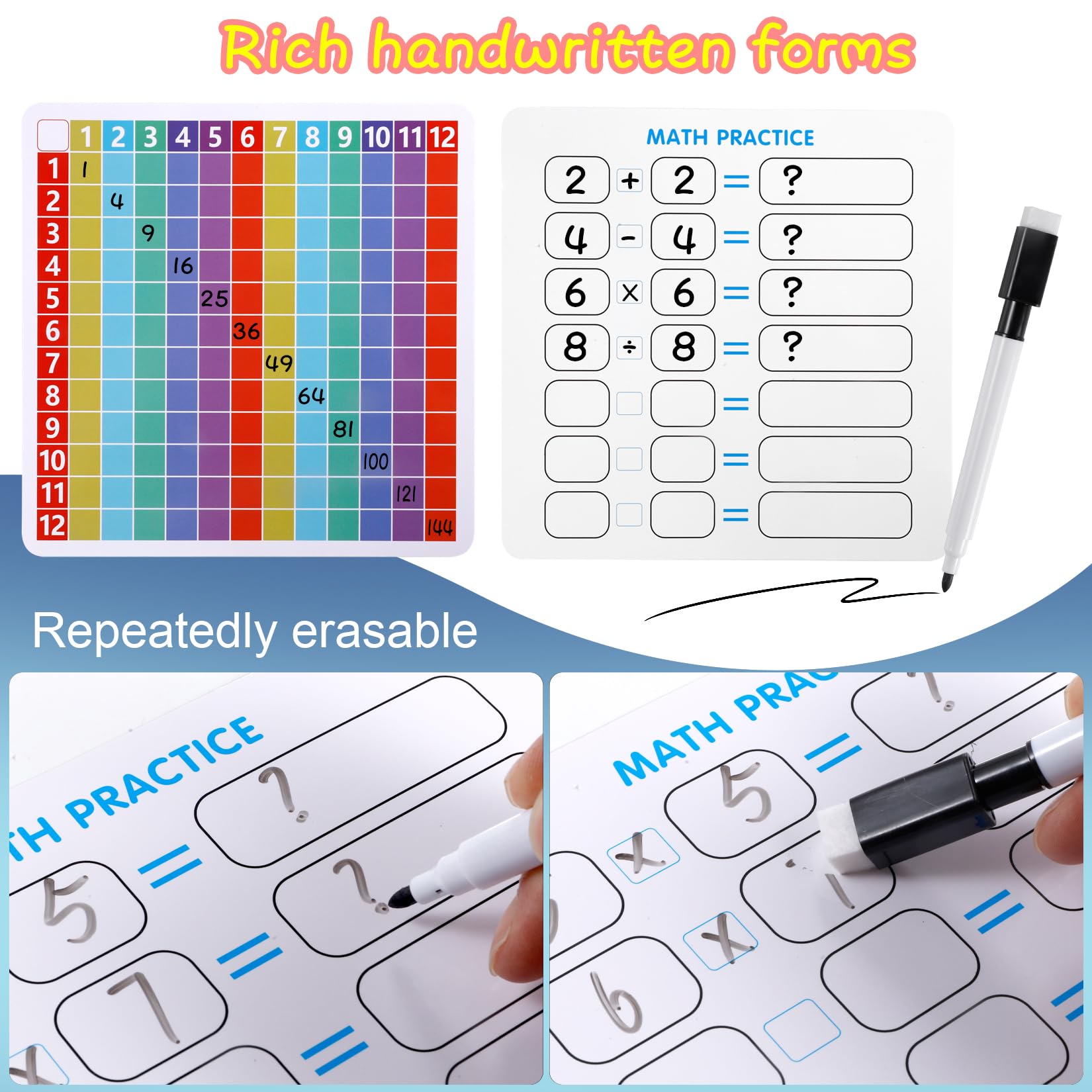 144-bubble layout keeps numbers clear and easy to follow.