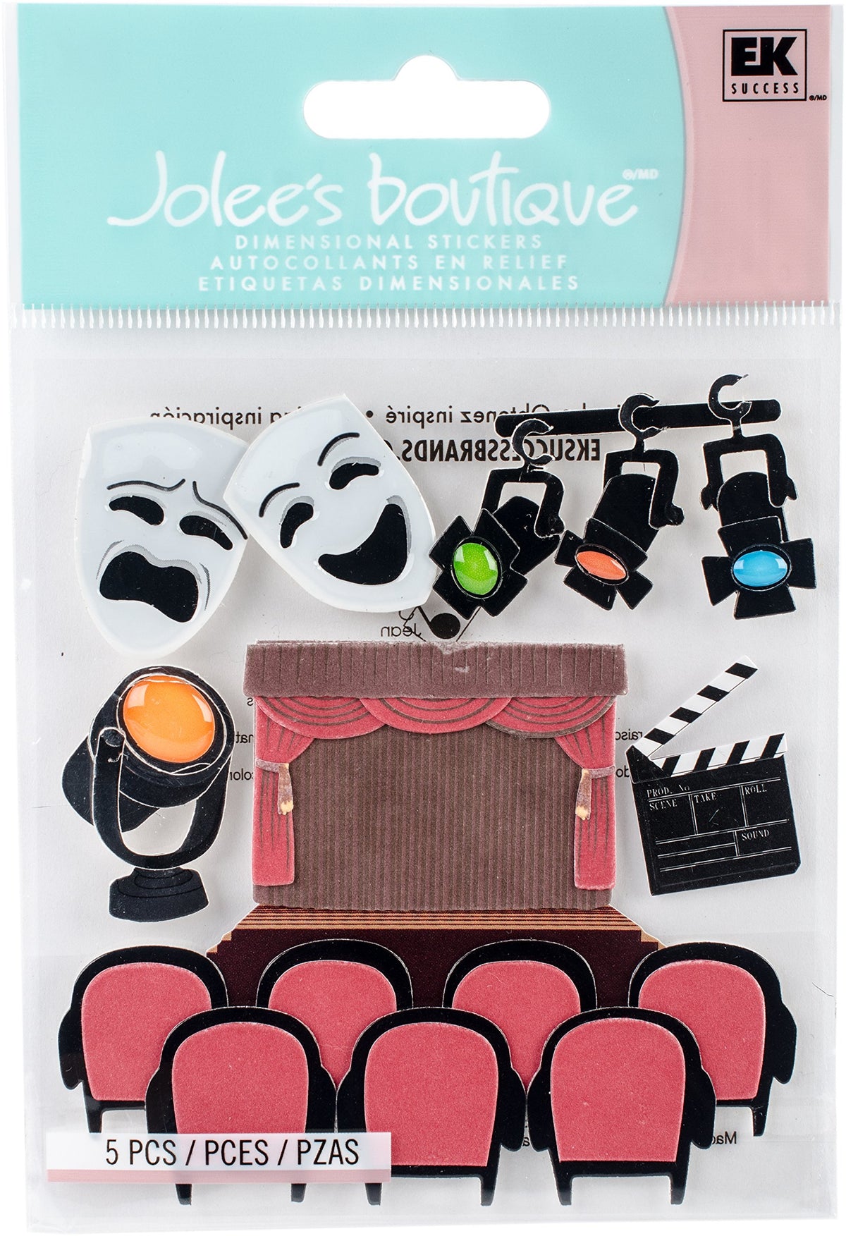EK Success Jolee's Boutique Drama stickers provide 3D detail for scrapbooks and cards.