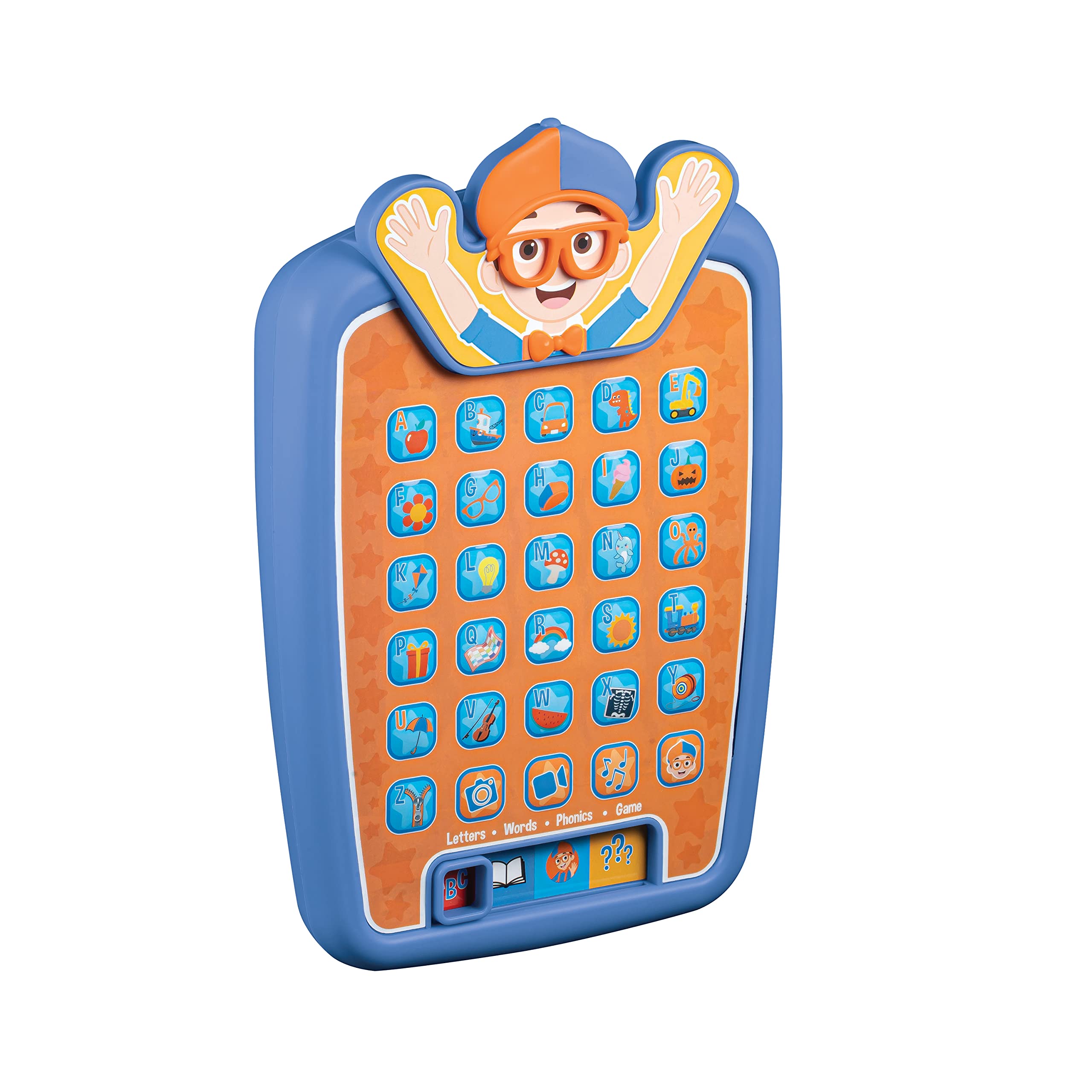 ekids Blippi tablet compact and lightweight for travel learning on the go.