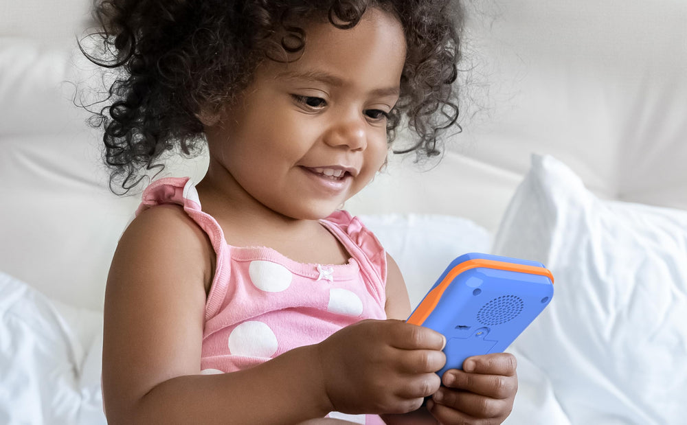 eKids Blippi toy phone volume control lets you manage noise for quiet play