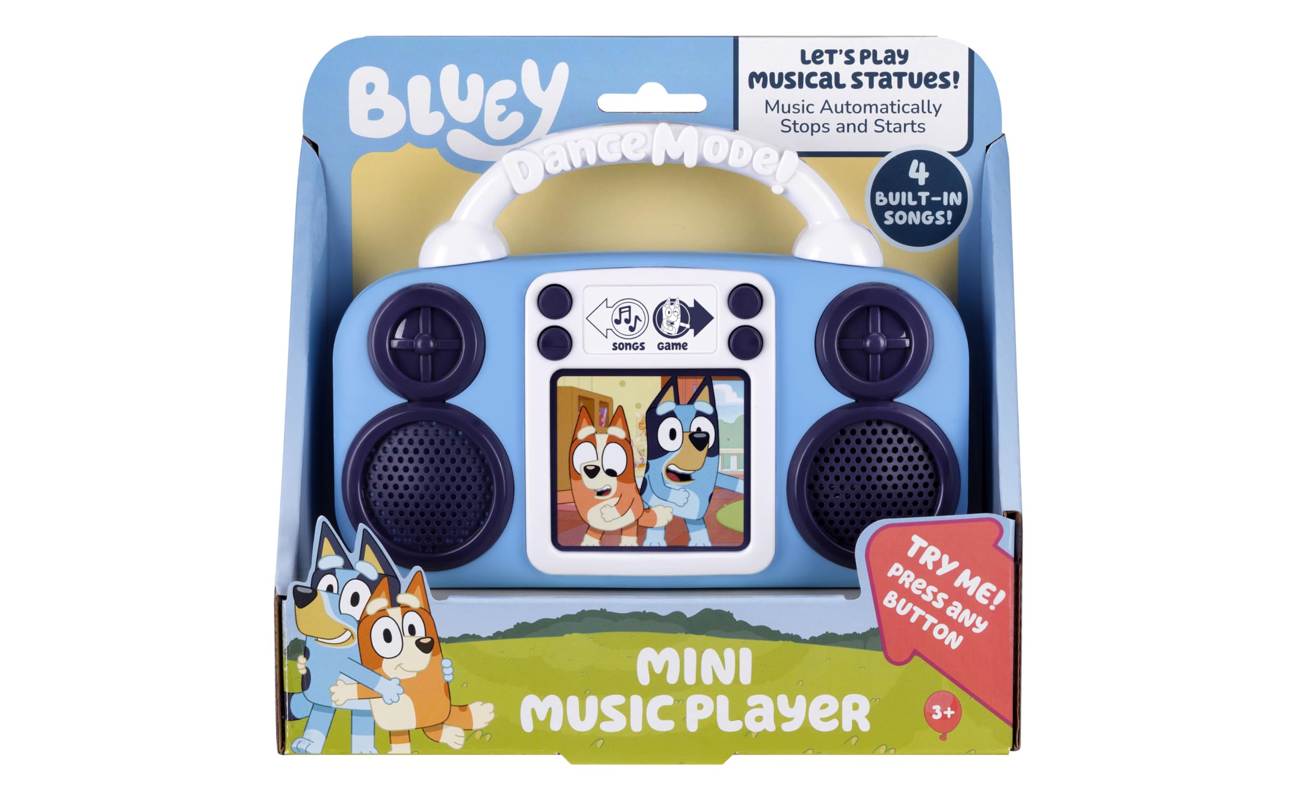 ekids Bluey Toy Music Player light show flashing to the beat