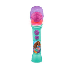 eKids Disney Little Mermaid Microphone front view with Ariel graphics for kid-friendly performances