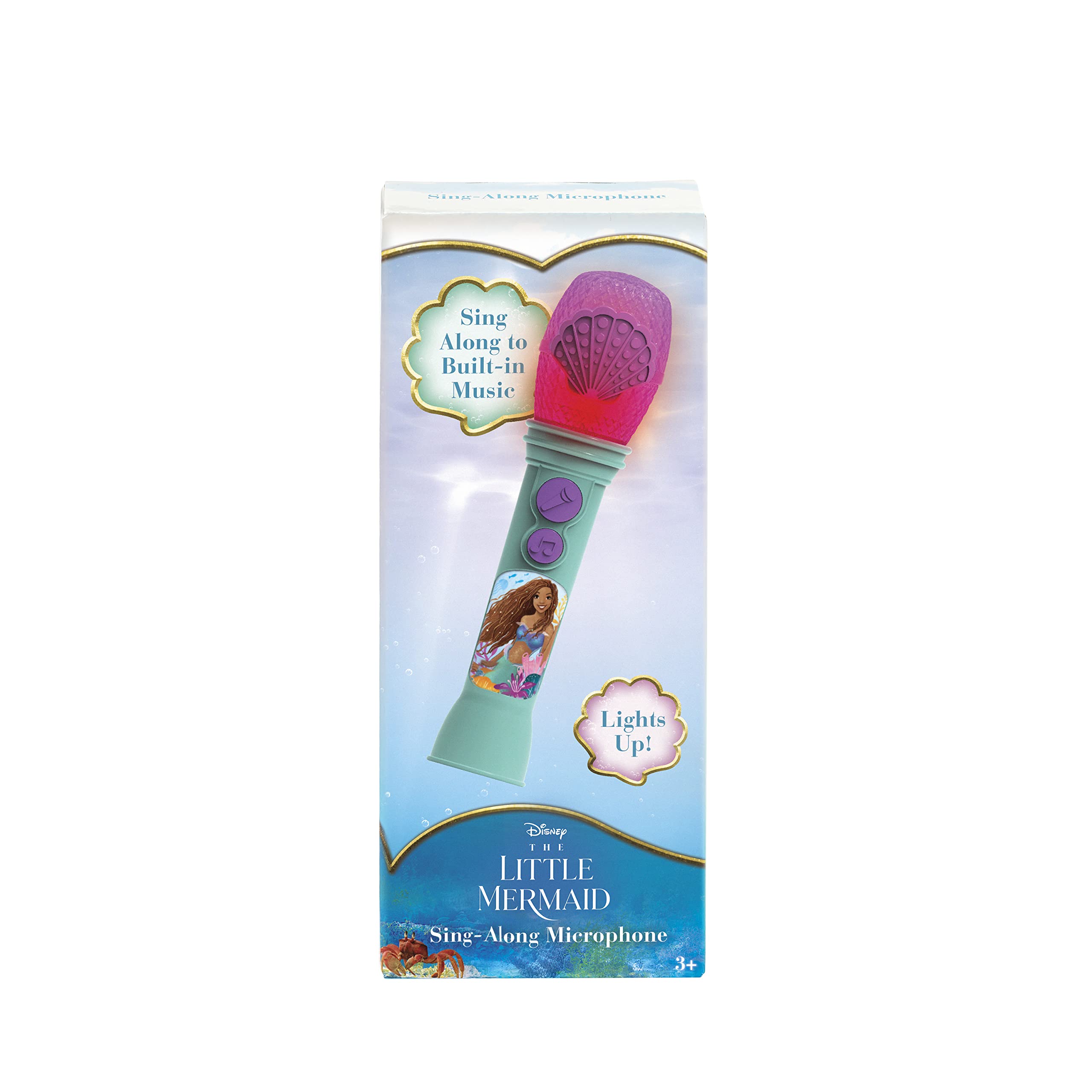 eKids Disney Little Mermaid Microphone portable and lightweight for travel moments