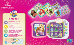 eKids Disney Princess Interactive Book activities show four play modes for preschool learning.