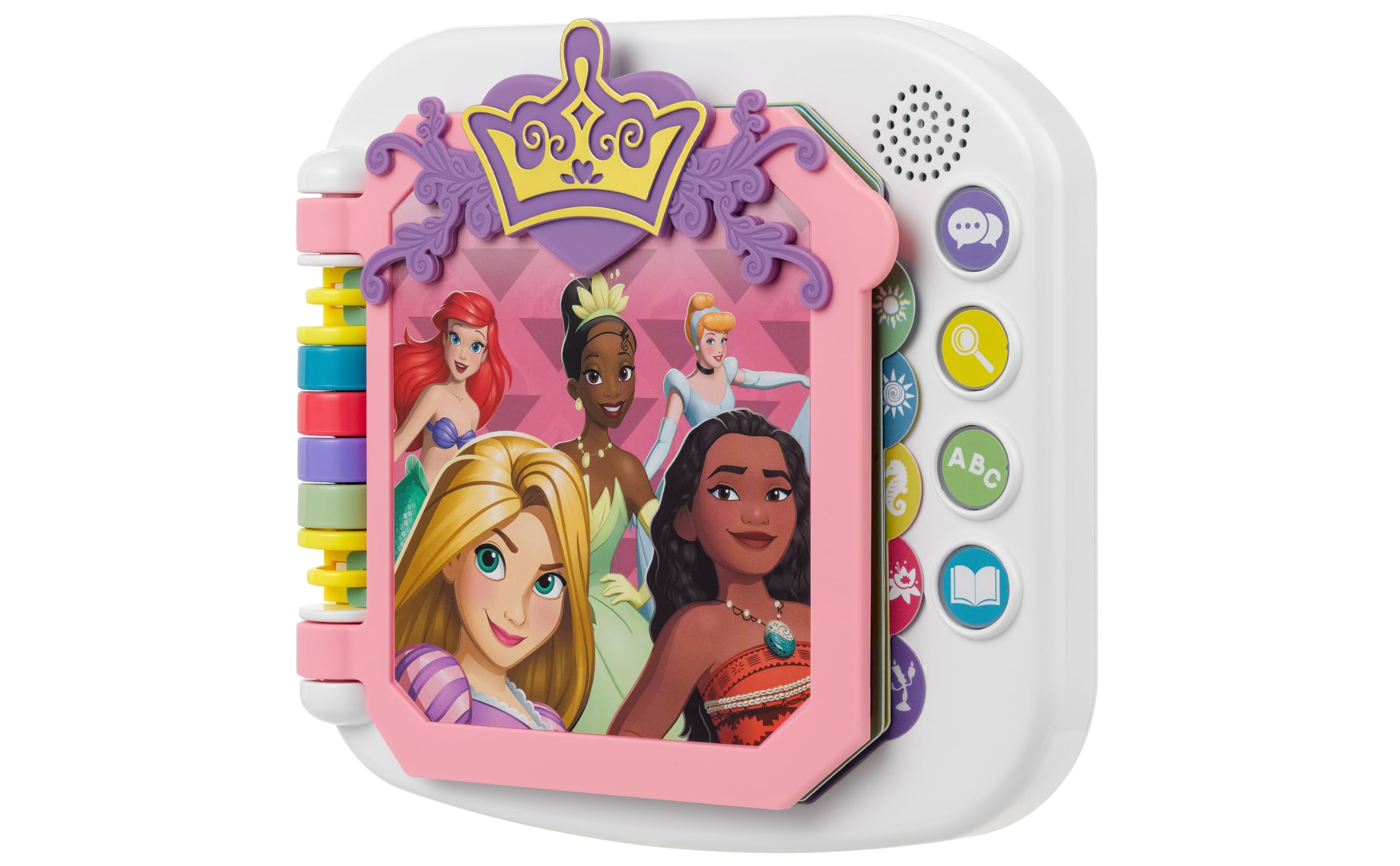 eKids Disney Princess Interactive Book vibrant graphics inspire imagination and recognition.