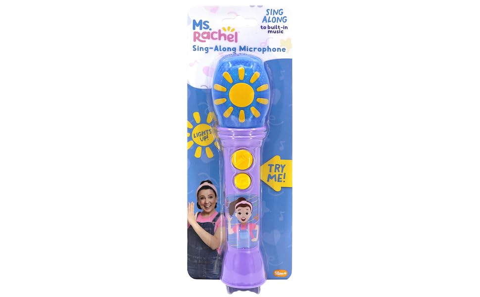 ekids Ms Rachel microphone compact lightweight design for easy transport