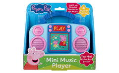 ekids Peppa Pig toy music player gift-ready packaging suggesting a delightful present