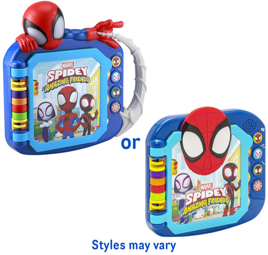 eKids Spidey activity page in interactive book supports early problem-solving and play.
