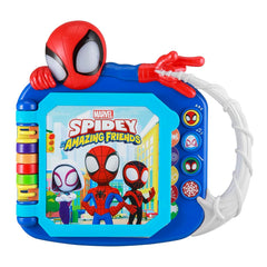 eKids Spidey and His Amazing Friends book cover, a kid-friendly learning toy for curious preschoolers.